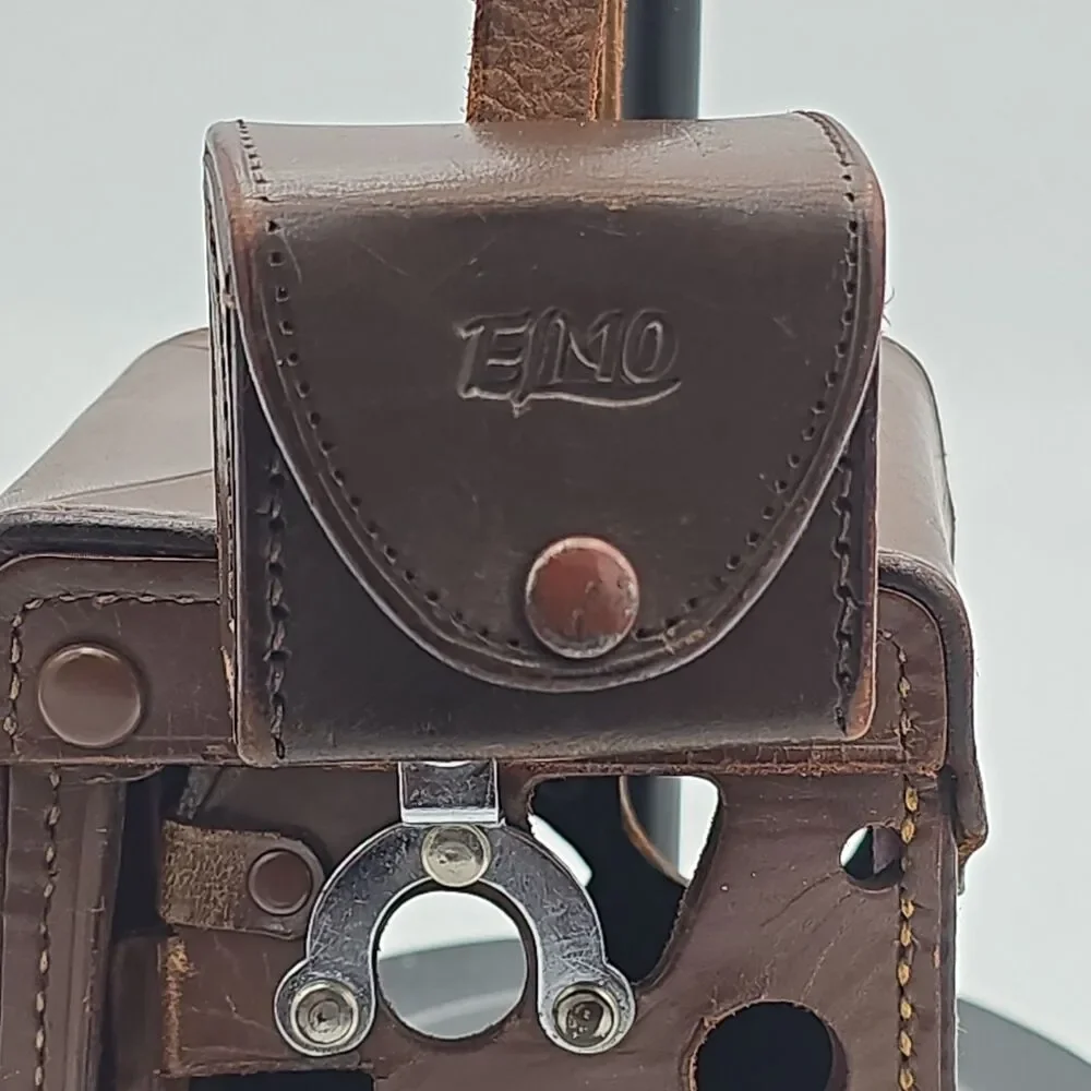 Vintage Elmoflex TLR Camera Leather Ever Ready Case Strap Accessory Pouch Japan
